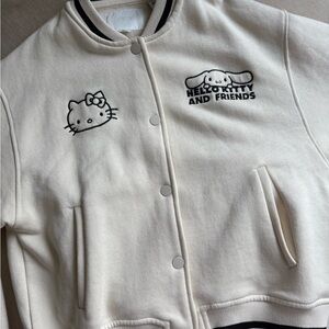Zara Cream Hello Kitty & Friends Embroidered Jacket